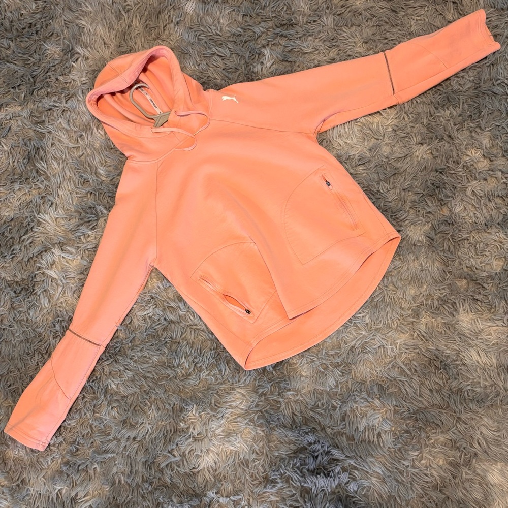 Pink PUMA keeps you dry hoodie